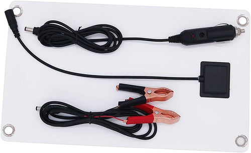 NUZAMAS 20W 18v Semi Flexible Solar Panel Monocrystalline Cell, Dual USB, Alligator Clips, DC for Car Yacht Led Light RV 12v Battery Boat Outdoor Charger