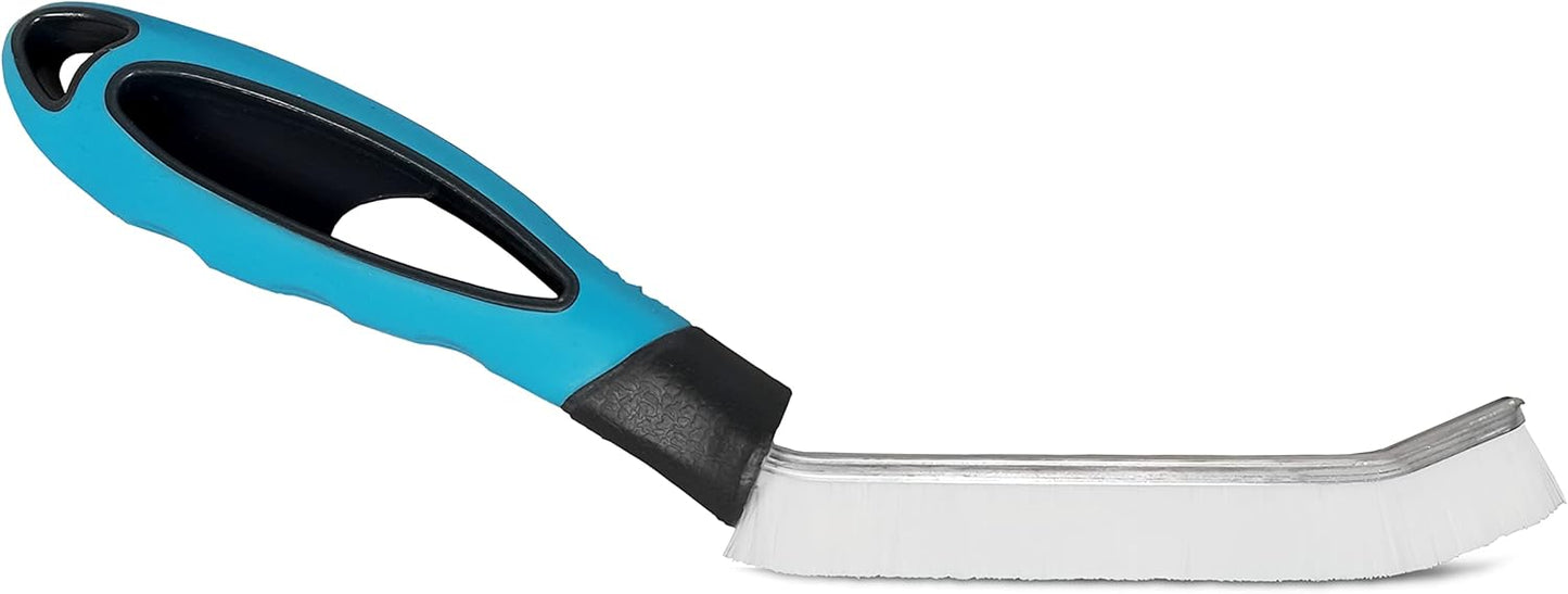 EvaClean Essentials, spazzola angolare perfetta per la pulizia di malta e malta, confezione da 10, forte, durevole per la pulizia di piastrelle, intonaco, superfici o aree difficili da raggiungere in