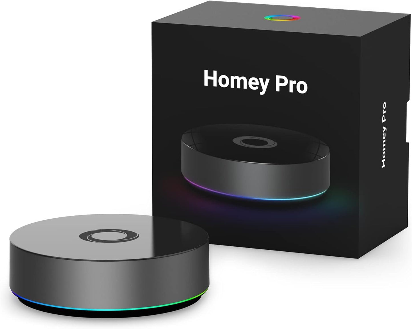 Homey Pro (Early 2023) | Smart Home Hub for Home Automation â€“ Features Z-Wave Plus, Zigbee, Wi-Fi, BLE, 433MHz, Infrared, Matter & Thread. Compatible with Siri, Alexa & Google Home.