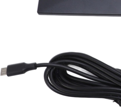 8W Solar Panel Charger, IP66 Water Proof 360 Degree Wall Mounting Solar Charging Panel for Doorbell Security Camera, USB to Type C, 3 Meter Cable, Continuously Power Supply (Black)