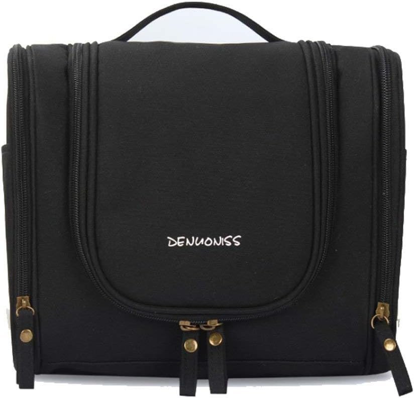 CYBERNOVA Multi-Functional Large Capacity Hanging Cosmetic Travel Bag Toilet Bag Toiletry Bag Washbag Organizer Kits/Cosmetic Pouch/Personal Care Hygiene Purse (Black)