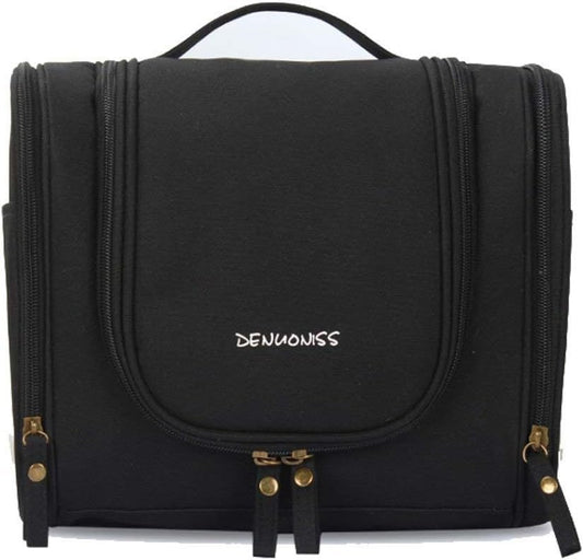 CYBERNOVA Multi-Functional Large Capacity Hanging Cosmetic Travel Bag Toilet Bag Toiletry Bag Washbag Organizer Kits/Cosmetic Pouch/Personal Care Hygiene Purse (Black)