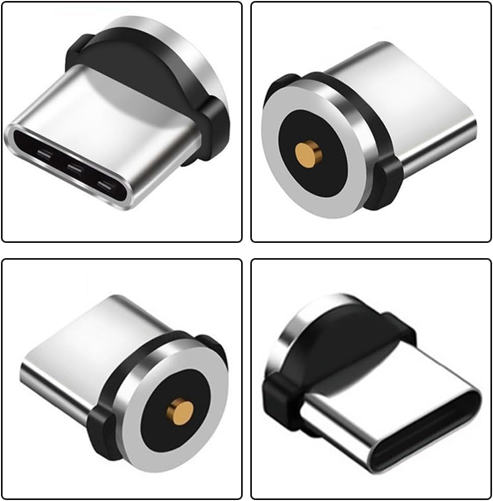 15pcs USB C Magnetic Adapter Type C Connector Tips Head Magnetic Phones Cable Adapter for Type C Devices