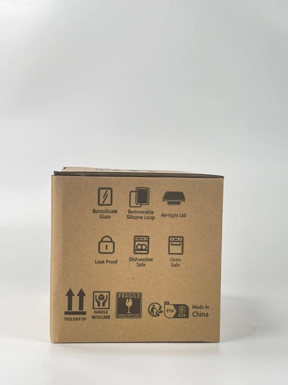 Luvan 2 Pack 1520Ml Large Glass Container Food Storage, Airtight Meal Prep Containers with Lids Lunch Box Set BPA Free & Leak-Proof for Microwave,Oven,Fridge and Dishwasher Safe