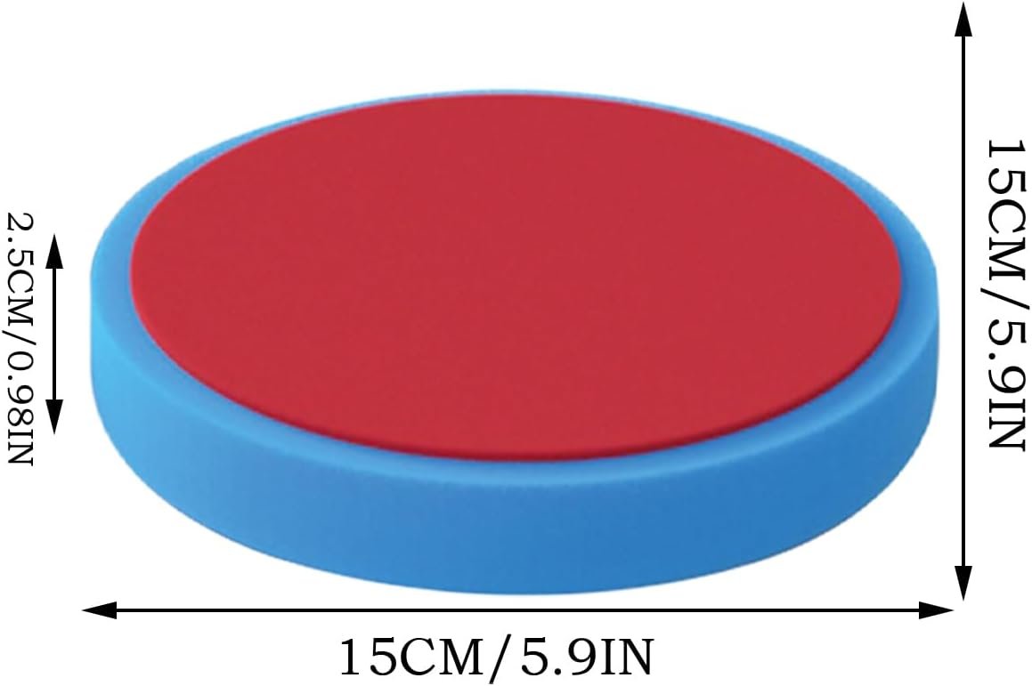 Wax Applicator Pad, Reusable Polishing Pad, Sponge Material, Soft Foam Car Care Tool, Ideal For Tire Dressing, Interior Exterior Detailing, For Dashboard Cleaning, 5.91x5.91x0.98 In, 1 Pack