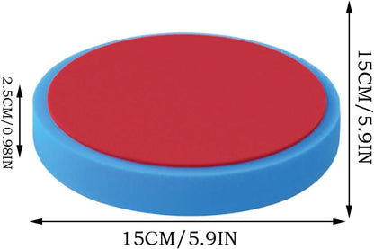 Wax Applicator Pad, Reusable Polishing Pad, Sponge Material, Soft Foam Car Care Tool, Ideal For Tire Dressing, Interior Exterior Detailing, For Dashboard Cleaning, 5.91x5.91x0.98 In, 1 Pack