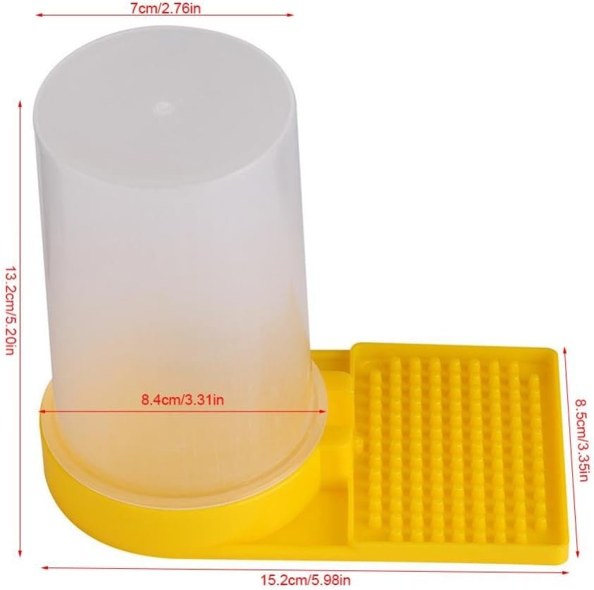 Beehive Drinking Bowl, 2Pcs Bee Feeder Beehive Drinking Bowl Beekeeping Equipment Bee Watering Station Honey Entrance Beekeeper Water Feeder, 2.76 x 5.20 inch