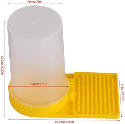 Beehive Drinking Bowl, 2Pcs Bee Feeder Beehive Drinking Bowl Beekeeping Equipment Bee Watering Station Honey Entrance Beekeeper Water Feeder, 2.76 x 5.20 inch