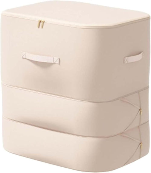 Peliaral Ultra Space Saving Compression Organizer, Implicationi Self Compression Storage Bags, Moisture-Proof Packing Cube, Heavy Duty Moving Bags for Bedding, Clothes & Travel (Beige,XL)
