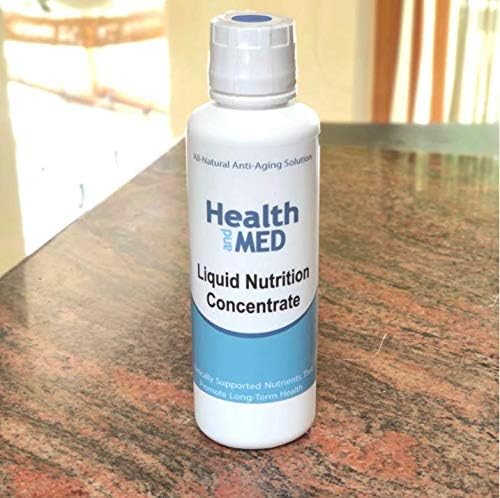 HEALTHandMED Liquid Nutrition Concentrate for Men & Women - All-Natural Wellness Formula, Anti-Aging, Immune Support Energy Supplement - 15 oz Liquid Superfood Blend for Long Term Health and Wellness