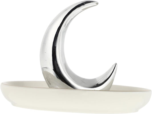 CALLARON 1 Piece Ceramic Jewelry Tray Organizer Shape for Jewelry and Cosmetics Decorative Tray Ceramic Easy to Clean Nordic Design for Home and Office