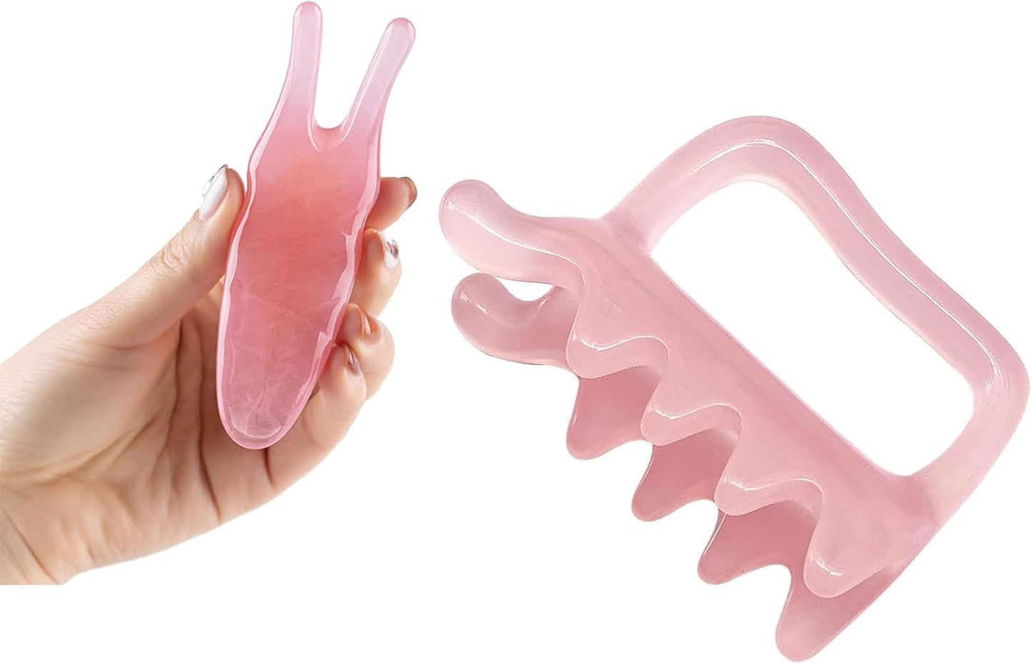 2Pcs arge Fascia Massage Blaster Tool for Cellulite, Myofascial Release, Muscle Knots, Trigger Points, Cellulite Massager Tool for Body Tension Relief Promote Lymphatic Circulation Pink