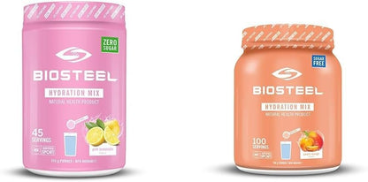 BioSteel Hydration Mix, Great Tasting Hydration with Zero Sugar, and No Artificial Flavours & Hydration Mix, Great Tasting Hydration with Zero Sugar, and No Artificial Flavours or Preservatives