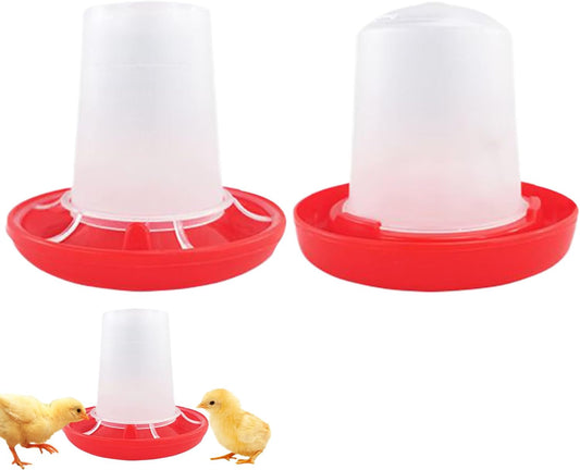 Chicken Feeder - Automatic Chicken Feeders - Poultry Feeding & Watering Supplies for Farm Pet Outdoor Baby Barn Family Livestock Friends