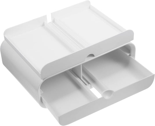 LABRIMP Height Monitor Stand with Drawer Ergonomic Riser for Laptop Desktop Space Saving Design for Office and Home Use Laptop Stand for Organized Workspace