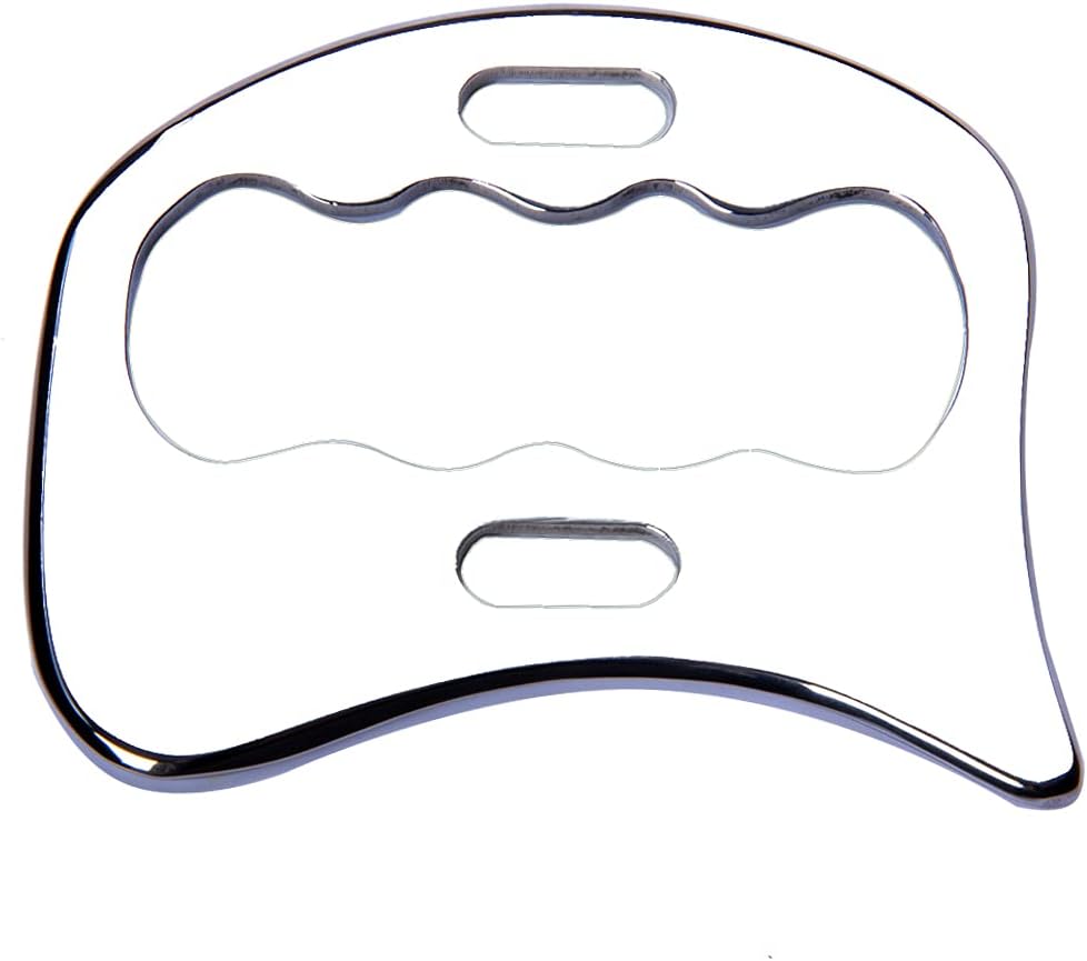 Stainless Steel Gua Sha Scraping Massage Tool-Muscle Scraper - Soft Tissue Mobilization,Physical Therapy for Back, Legs, Arms…