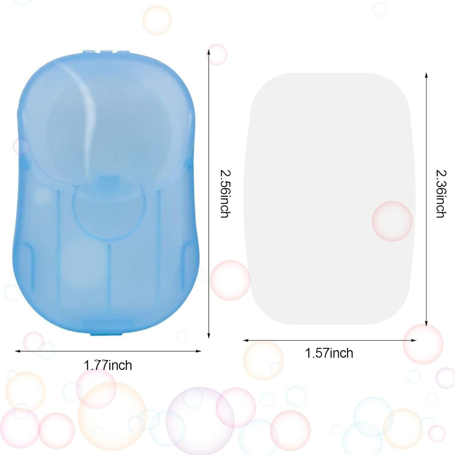 BEANPRECOY 15 Boxes Soap Sheets, 300 Sheets Travel Soap Paper Sheets Disposable Hand Washing Bath Scented Paper with Plastic Box, Mini Travel Portable Paper Soap for Travel and Outdoor Camping