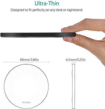 Fast Wireless Charging Pad Compatible with iPhone 16 15 14 13 12 11 Pro Max/13 12 Mini/XR/XS/X,Samsung Galaxy Z Fold/Flip,S24/S23/S22/S21/S20/Note 20,Pixel 9 Pro,AirPodPro/Galaxy Buds/Pixel Buds