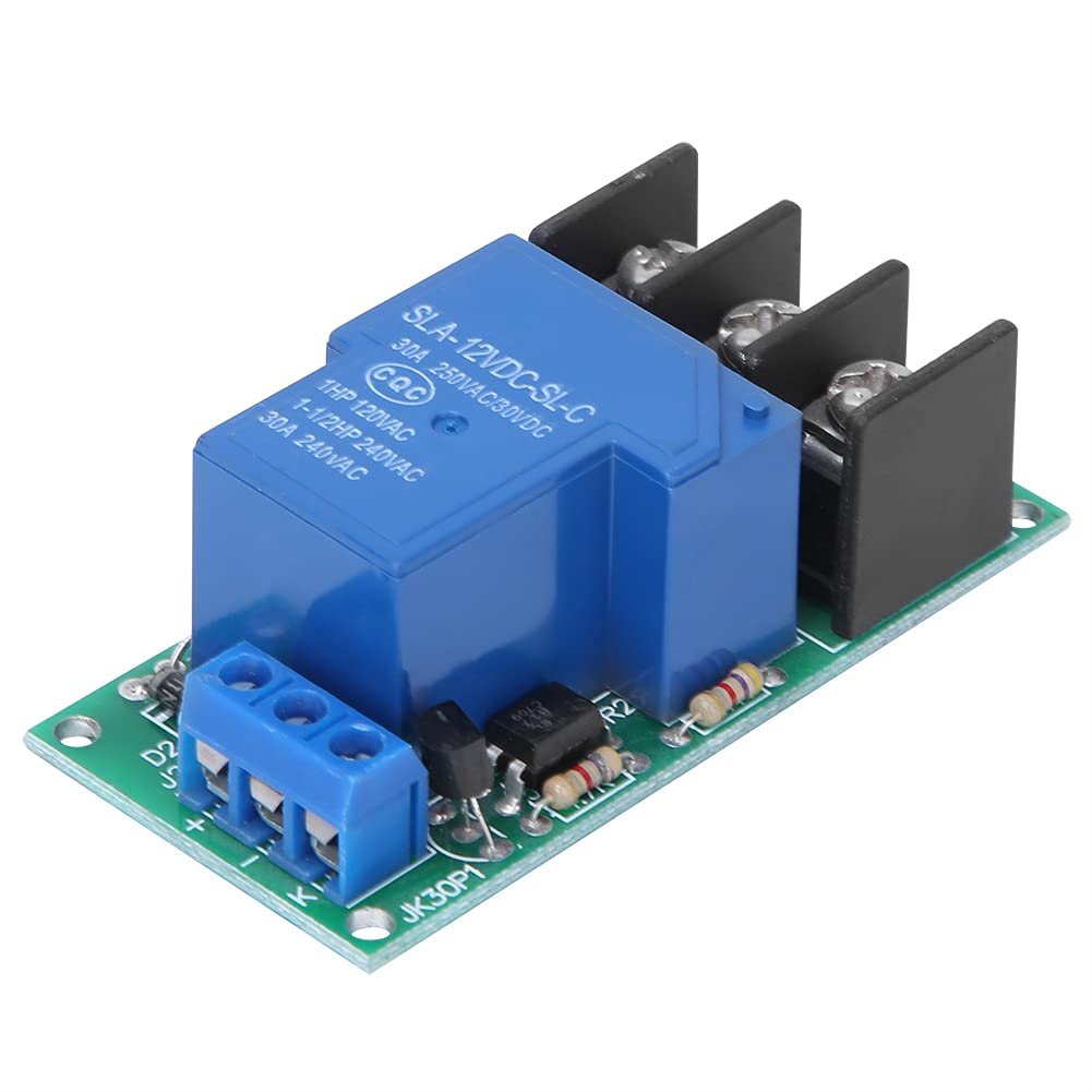 2Pcs 1-Way Time Delay Relay Module with Optocoupler Isolation 30A Relay Expansion Module Low Level Trigger with Optocoupler Isolation 12VDC 80mA