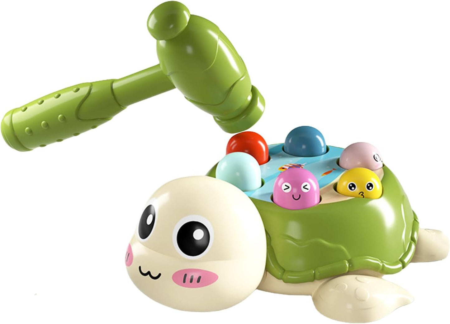 Nuyhgtr Mole Game, Turtle Educational Pounding Toys, Developmental Interactive Learning, Cute Mole Games, Ideal for Kids, Boys And Girls, Play Activity 7.68x6.3x2.72 inch