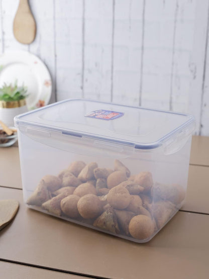 LocknLock Easy Essentials Airtight Rectangular Tall Food Storage Container 152.16-oz / 18.8 Cup, Clear