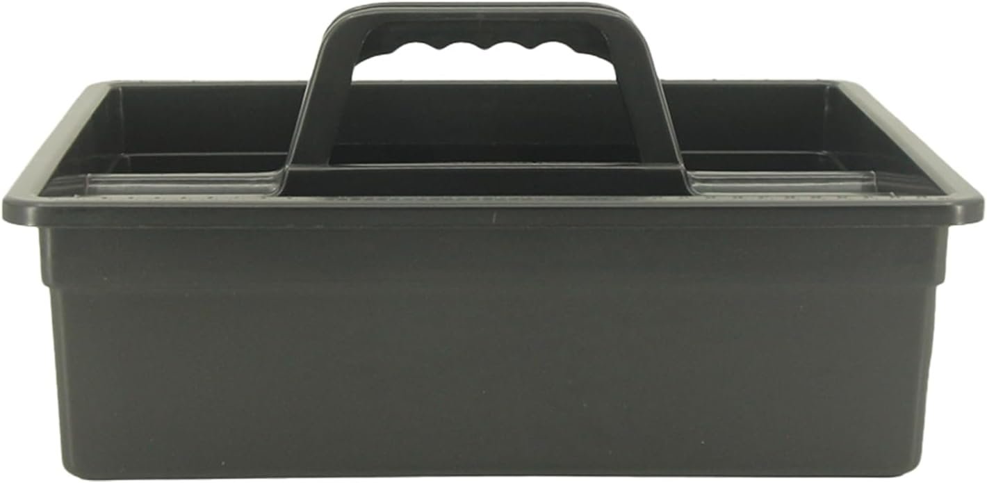 Cleaning Caddy, Organizer Basket with Handle, 14.76x11.41x6.88 Inches Lightweight Portable Design, Housekeeping Storage Bin for Auto Detailing Laundry Bathroom Garage Picnic