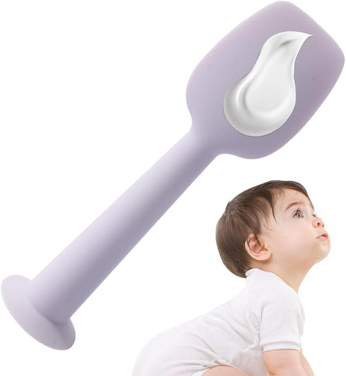 Baby Butt Spatula | Diaper Cream Applicator Spatula | Silicone Soft Balm Tool For Rash Care And Butt Cleaning Bath Cheeks Wipe Application