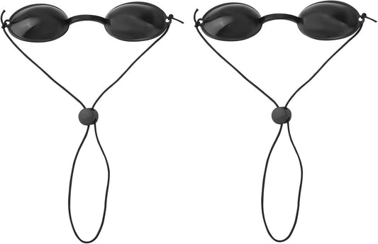 BOXOB 2 Pairs Protective Goggles for Red Light Eye Protection, Tanning Bed Goggles Tanning Glasses Eyewear for Sunbathing IPL LED Light Process