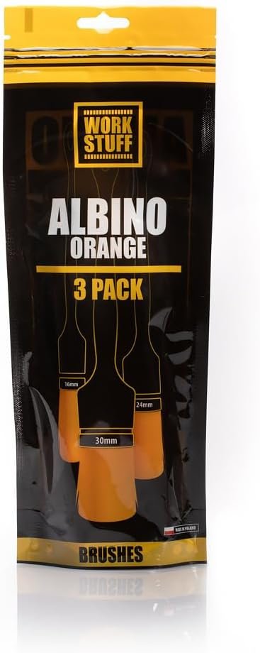 Work Stuff Detailing Brush Albino Orange 3 Pack