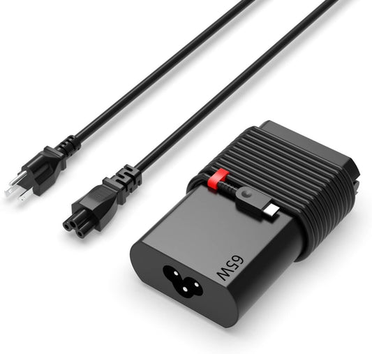 New Slim 65W USB C Charger for Lenovo Thinkpad X1 Carbon Gen 10 Yoga Thinkpad T14 P14s E14 E15 E16 L14 T14s T15 T16 P15s X13 L15 L13 Type C Fast Charging Travel AC Adapter Power Cord