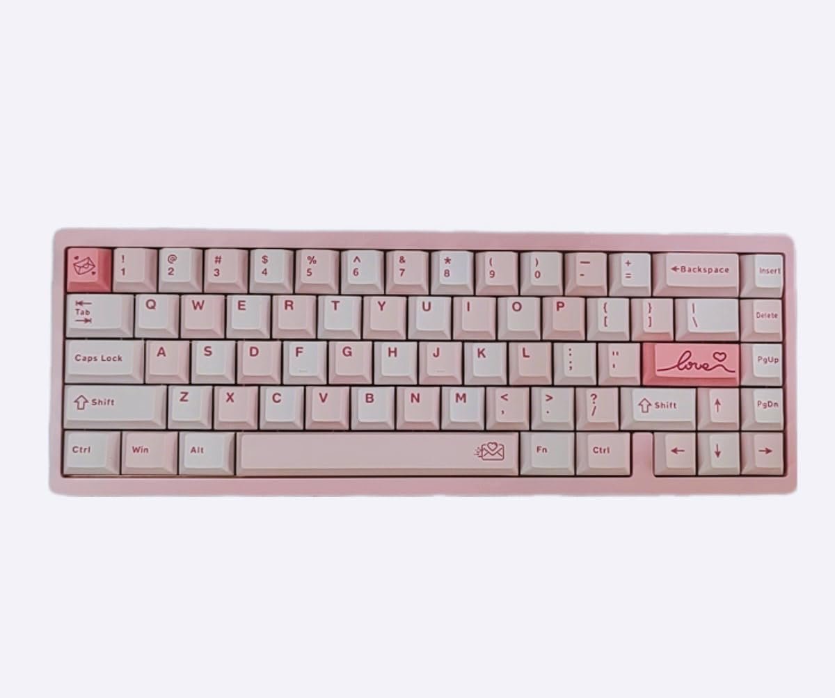 BOYI 65V2 CNC Aluminum 5-Second Quick-Release Wireless Gaming Keyboard,QMK/VIA Tri-Mode Custom Hot Swappable RGB 65% Mechanical Keyboard for Windows/Mac/PC (Pink)