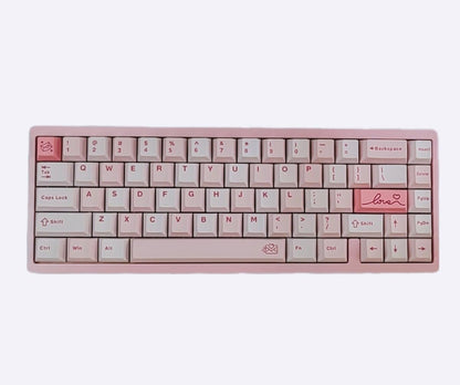 BOYI 65V2 CNC Aluminum 5-Second Quick-Release Wireless Gaming Keyboard,QMK/VIA Tri-Mode Custom Hot Swappable RGB 65% Mechanical Keyboard for Windows/Mac/PC (Pink)