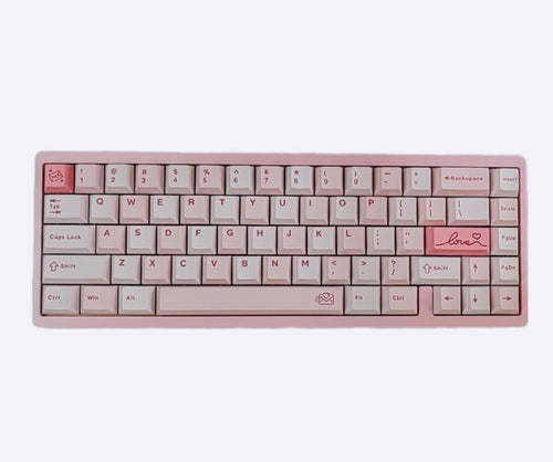 BOYI 65V2 CNC Aluminum 5-Second Quick-Release Wireless Gaming Keyboard,QMK/VIA Tri-Mode Custom Hot Swappable RGB 65% Mechanical Keyboard for Windows/Mac/PC (Pink)