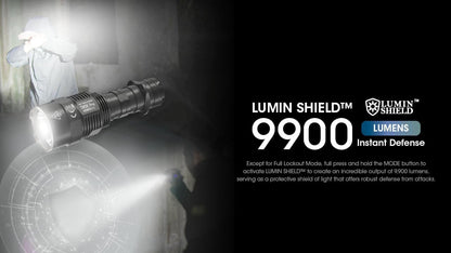 Nitecore TM9K Pro 9900 Lumen High Lumen Tactical Flashlight Sticker, Fast-Charging USB-C for Search and Rescue