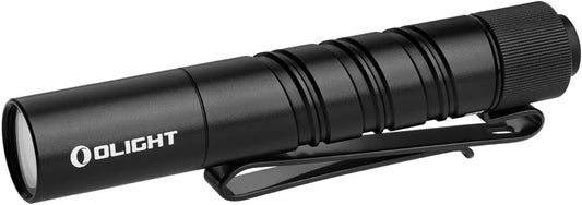 OLIGHT I3T 2 EOS 200 Lumens Mini Flashlight, Small Pocket EDC Flashlight with AAA or Rechargeable Battery, Dual-Output Slim Tail Switch Light for Camping and Hiking(Black)