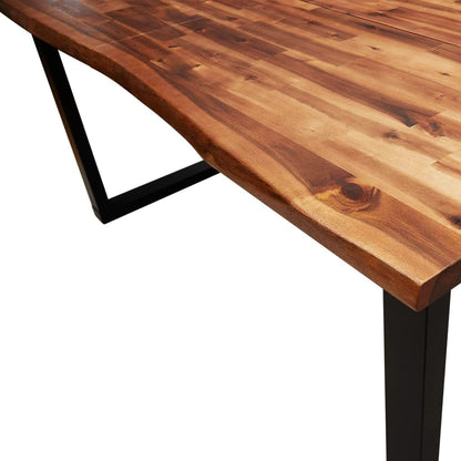 Acacia Wood Dining Table, 140x80, for Kitchen, Small Room, Mesa, Comedor, and Breakfast Nook