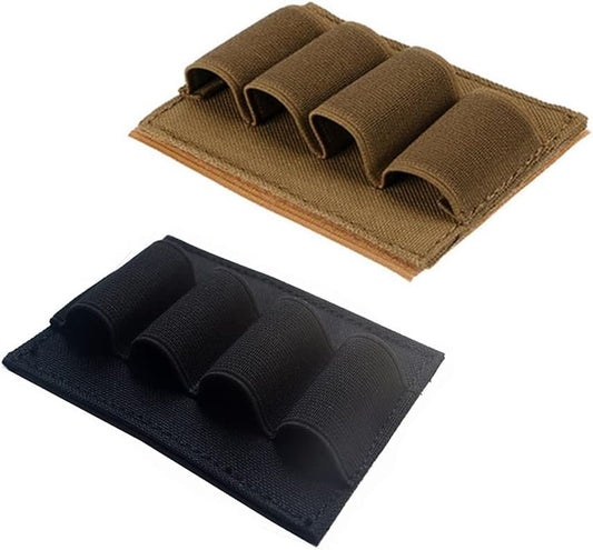 Aekvinks 2pcs Military Tactical Elastic Flashlight Chemlight Battery Holder Bullet Shot Shell Pen Organizer Storage Bag Hook and Loop