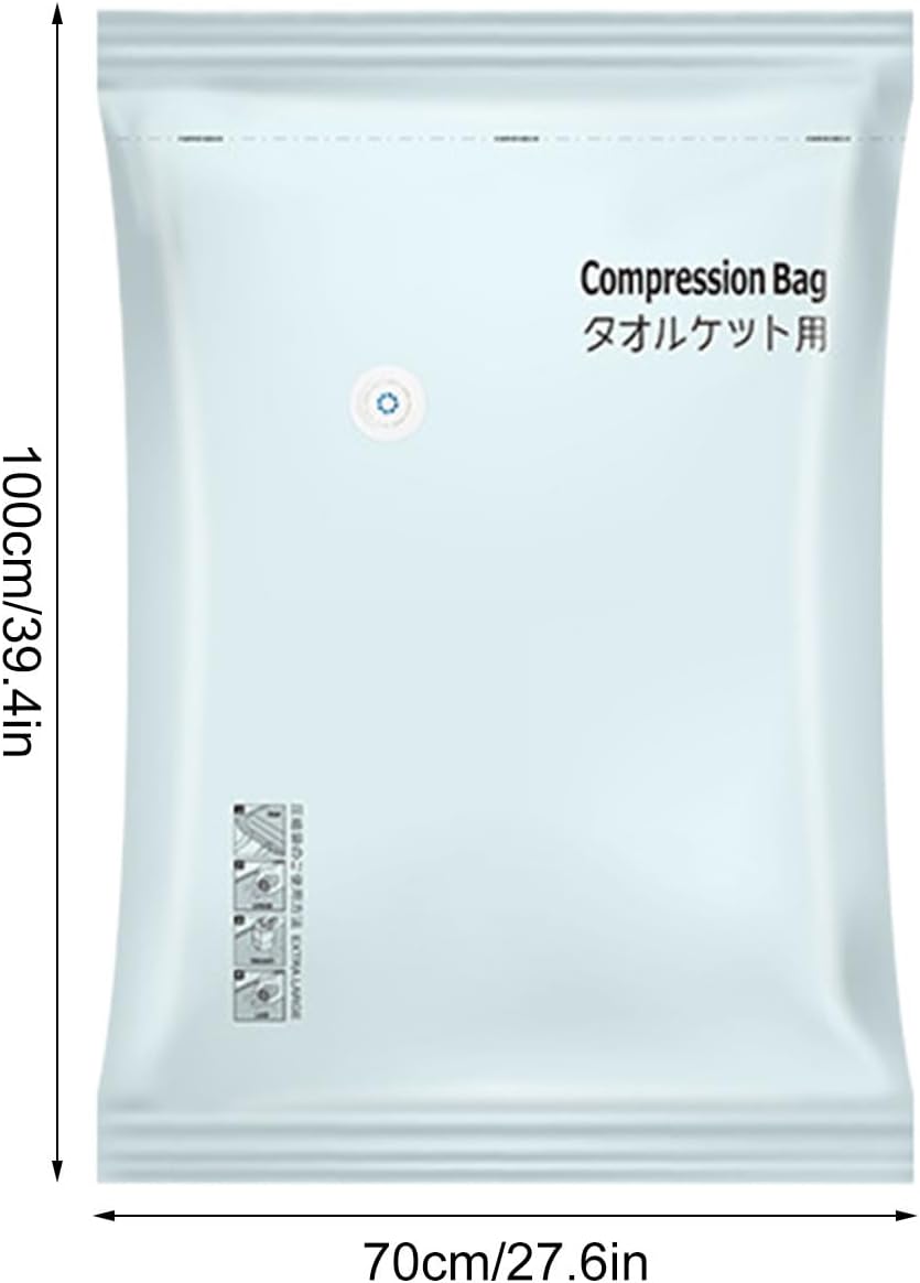 Vacuum Storage Bags - Dust Cover Compression Pouch,Moisture Proof Space-Saving Bags for Luggage Packing Moving House Clthing Storage Closet Organization