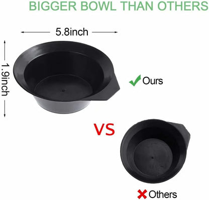 47 Piece Hair Coloring Kit - DIY Salon Dye Tools with Tinting Bowl, Dye Brush, Ear Cover, Gloves, Hair Dryers