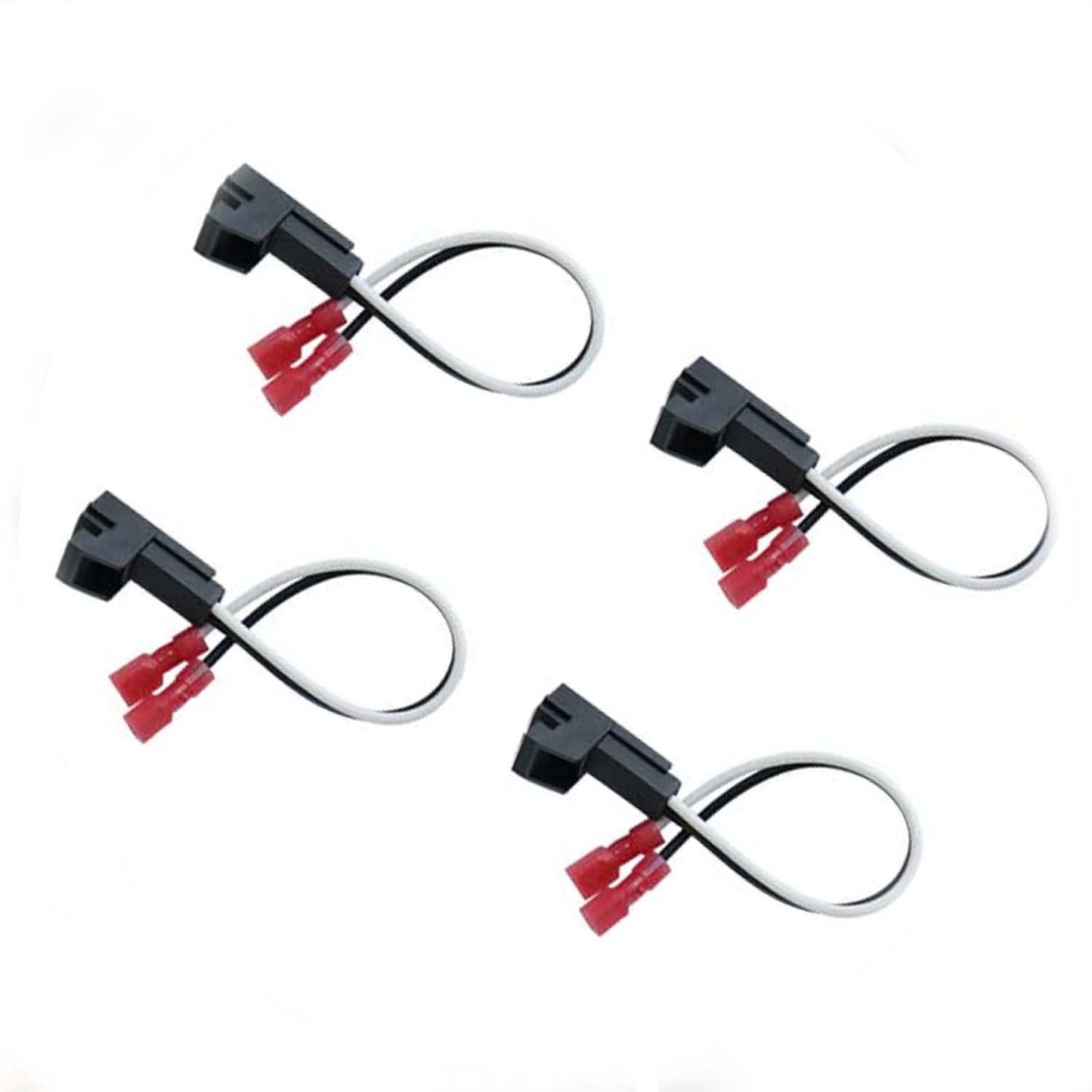 4 Pack Speaker Harness Replacement for GM Motors Buick Front Rear Door Speaker Wiring Harness Adapter 72-4568 - Door Speaker Replacement