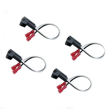 4 Pack Speaker Harness Replacement for GM Motors Buick Front Rear Door Speaker Wiring Harness Adapter 72-4568 - Door Speaker Replacement