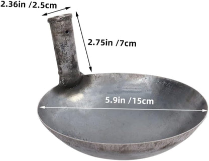 Milisten Garden Iron Water Ladle Scoop Ergonomic Long Handle Capacity Practical Tool for Watering Feeding and Material Handling Kitchen and Garden Use Easy to Clean