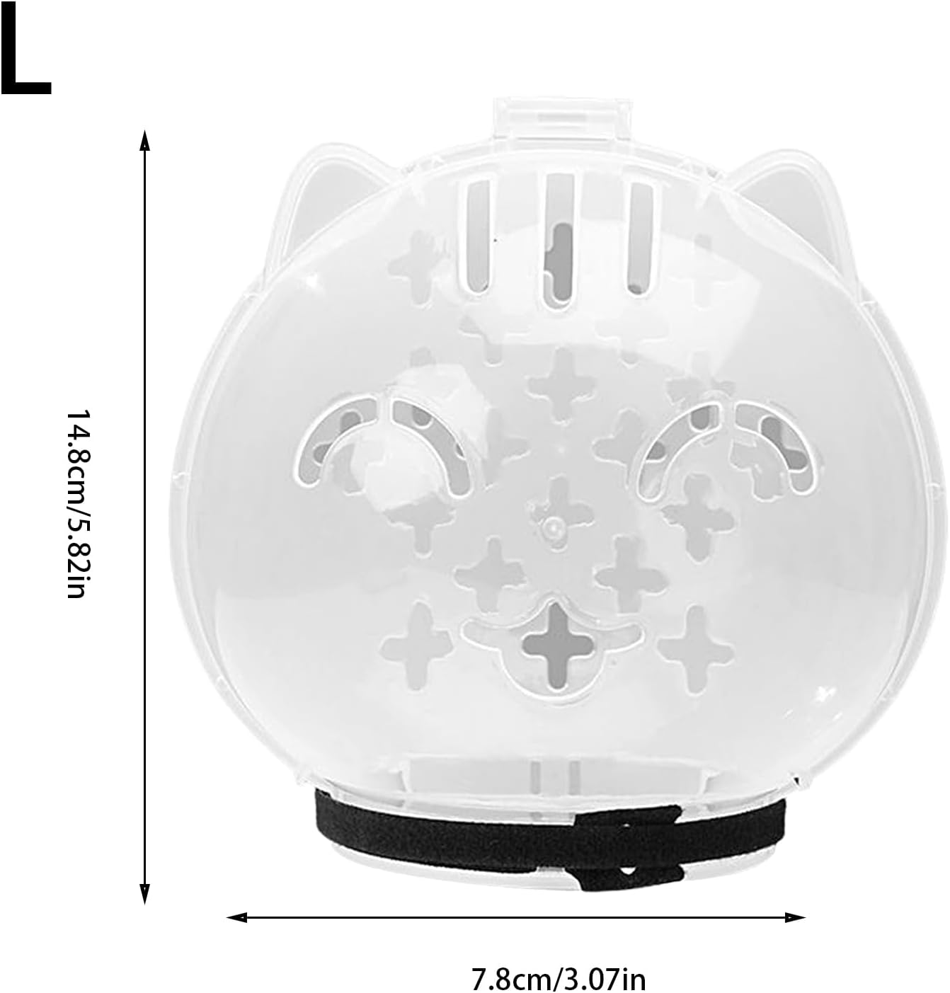 Breathable Cat Muzzle – Transparent Adjustable Pet Hood With Ventilation Holes | Kitten Astronaut Helmet For Bathing, Grooming, And Anti-Bite Protection
