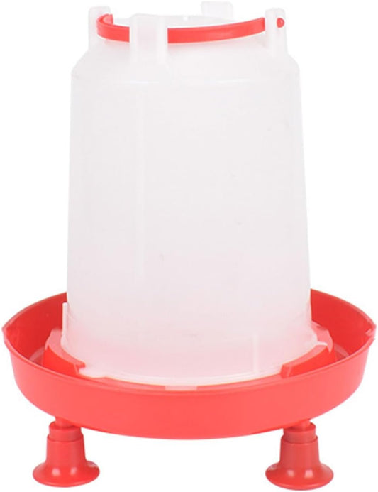YS0911 Chick Waterer Kits for Chick HenQuail Hanging Poultry Waterer Fountain Large Capacity Water Bowl for Outdoor Farm Coops Chicken Watering Supplies, 3L