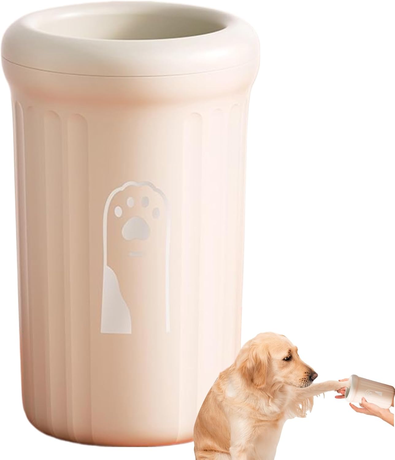 Dog Paw Washer, Pet Muddy Foot Cleaning Cup, 3,35 x 3,35 x 5,91 pollici Portatile Soft Bristle Brush, Detachable Washer for Small Medium Large Breeds, Daily Grooming, Post-Walk Cleaning