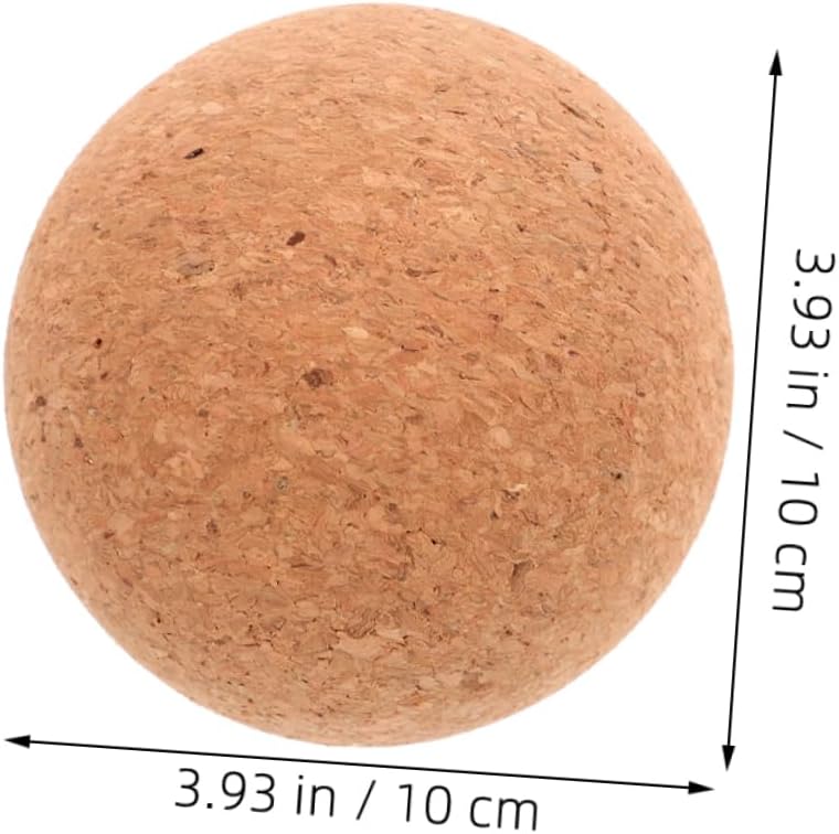 Toddmomy Palla da Yoga Palla da Massaggio Terapeutico Massaggiatore a Mano Massaggiatore Muscolare Sfera a Rulli Massaggiatori per La Schiena Accessori per Massaggi Trucioli di Sughero