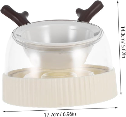 Elevated Cat Bowls Dog Puzzle Feeder Tip Ceramic Feeding Bowl for Cats and Small Dogs Easy to Clean Space Efficient Design for Feeding and Watering