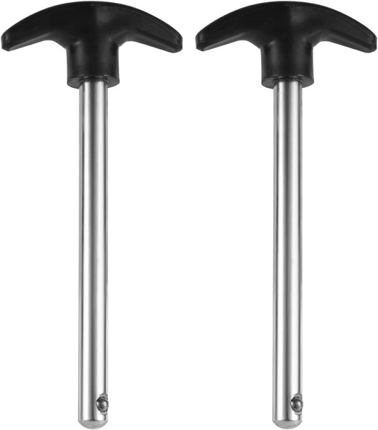 2pcs Weight Stack Pin, Pin Tensile 3/8 Inch Diameter 4.4 Inch Locking Space Weight Lifting Machine Pins Weight Stack Replacement Pin Universal Home Gym Exercise Machine Parts & Accessories