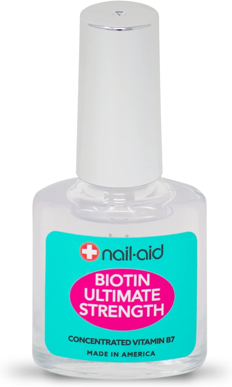 Nail Aid Biotin Ultimate Strength - Nail Treatment & Strengthener - Clear, 15ml