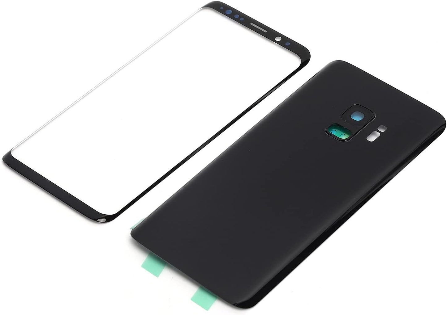 Rear Front Glass Replacement for Samsung S9 G960 Replacement Phone Rear Back Glass Cover Front Screen Glass Lens for Samsung S9 G960 Mobile Phone. G960 Phone Rear Ba (Black)